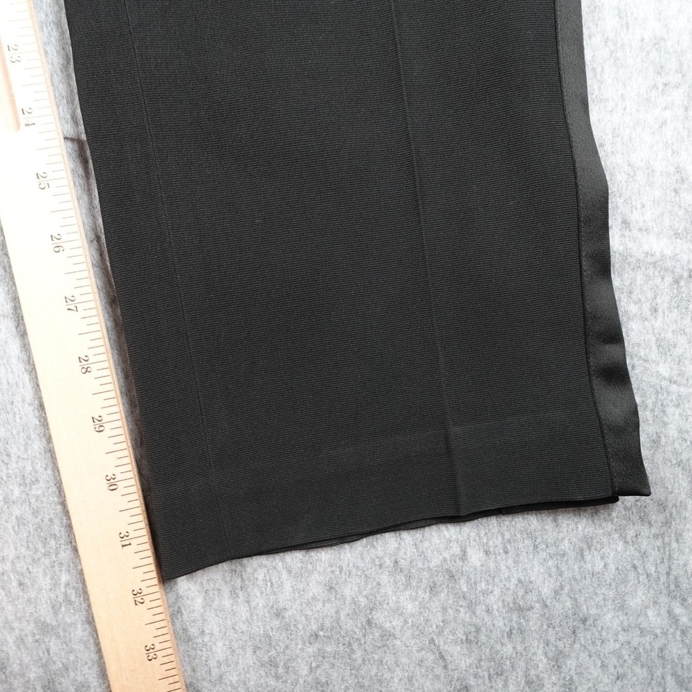 Rag and Bone Pant Women 6 Black Satin Side Stripe Tuxedo Dress Trousers Straight - Picture 3 of 14